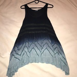 Voile and Lace Trapeze Slip Ombre Ombré Custom Dye